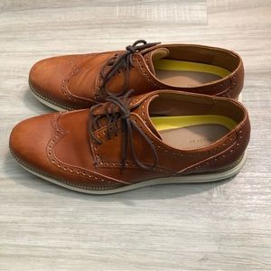 cole haan grand os mens shoes sneakers leather 12 M brown lace up